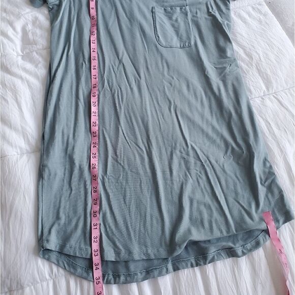 Backcountry Sky Blue Jersey Knit T-shirt Dress with Pockets Medium - Picture 8 of 11